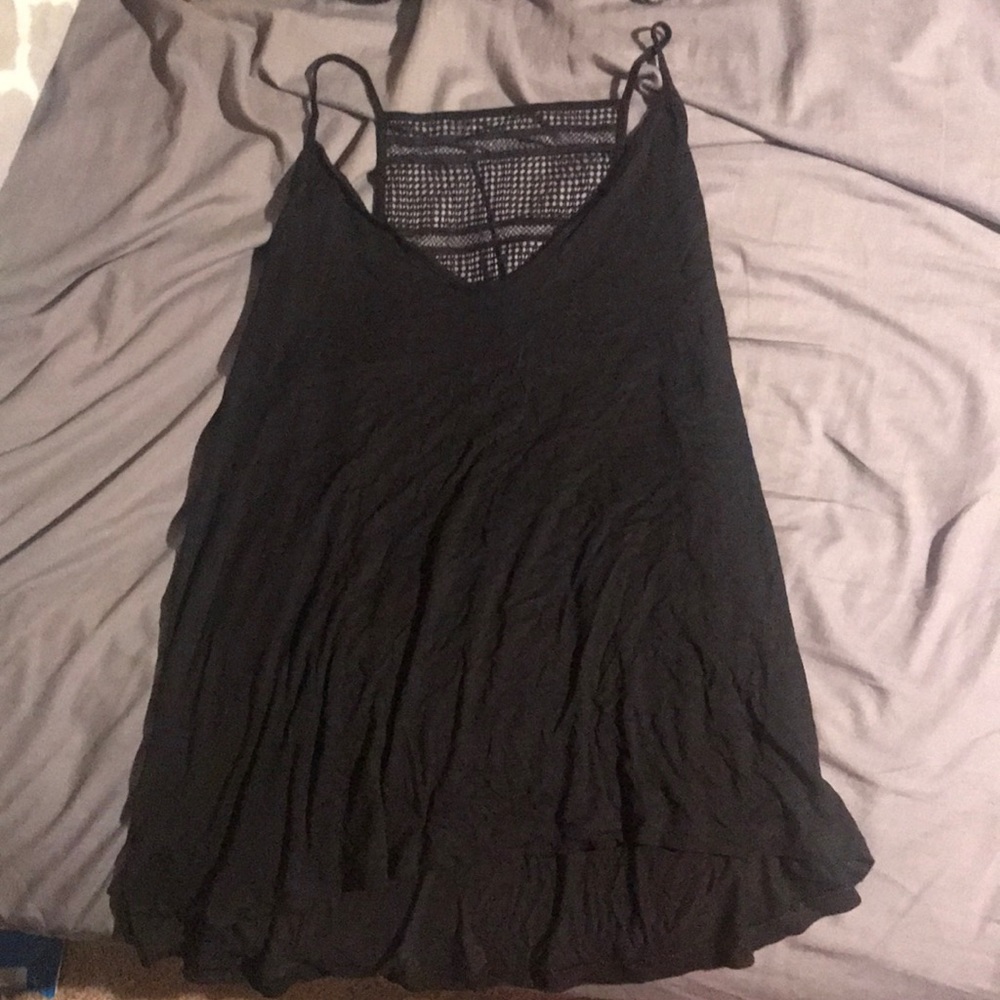 Black tank top